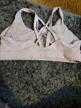 lululemon athletica Pale Lavender Strappy Sports Bra size 12